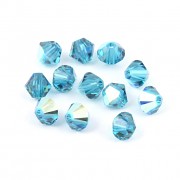 Swarovski Elements korálky XILION 5328 – Sluníčka – Aquamarine AB – 8mm