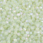 Swarovski Elements korálky XILION 5328 – Sluníčka – Chrysolite Opal Shimmer 2x - 4mm