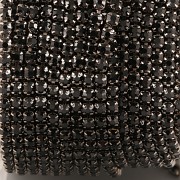 Štrasová metráž - Jet/Gunmetal - 2,4mm