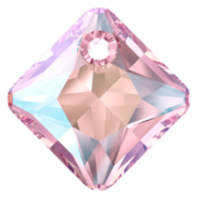 Swarovski Elements přívěsky 6431 Princess Cut – Light Rose Shimmer - 11mm