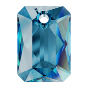 Swarovski Elements přívěsky 6435 Emerald Cut – Bermuda Blue - 16mm