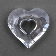 Swarovski Elements přívěsky 6262 – Miss You Heart – Crystal 34mm
