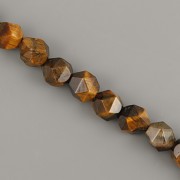 Korálky z minerálů - Broušené tygří oko - 8mm