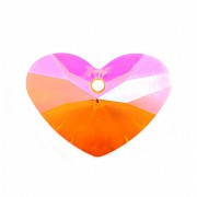 Swarovski Elements přívěsky 6260 – Crazy 4 You Heart – Astral Pink 27mm