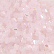 Swarovski Elements korálky 5328 – Sluníčka – Rose Water Opal Shimmer - 6mm