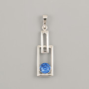 Přívěsek OBDÉLNÍKOVÝ pro ŠATON Swarovski 6mm