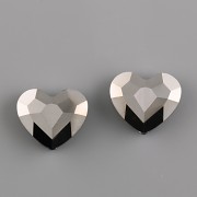 Korálek LOVE BEAD Swarovski Elements 5741 - Silver Night 2x - 8mm 