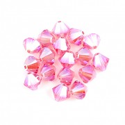 Swarovski Elements korálky XILION 5328 – Sluníčka – Rose AB – 4mm