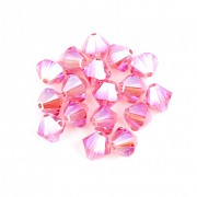 Swarovski Elements korálky XILION 5328 – Sluníčka – Rose AB – 4mm