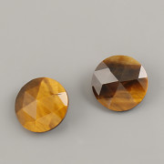 BUBA kamínky - RIVOLI Rose Cut - Tiger Eye - 12mm