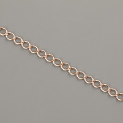 Řetízek TWIST 4mm - METRÁŽ za 1cm - Ag925 růžové zlato