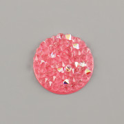 Crystal Rocks Swarovski Elements -Peony Pink AB - 15mm