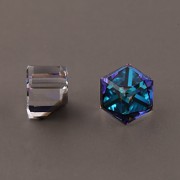 Kostičky Swarovski Elements 4841 – nalepovací seříznuté – Bermuda Blue – 8mm