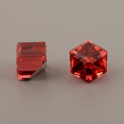 Kostičky Swarovski Elements 4841 – nalepovací seříznuté – Padparadscha – 6mm