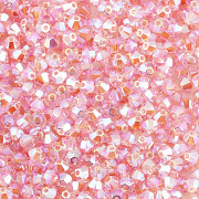 Swarovski Elements korálky XILION 5328 – Sluníčka – Light Rose AB2X – 3mm