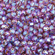 Swarovski Elements korálky XILION 5328 – Sluníčka – Iris AB2X – 4mm