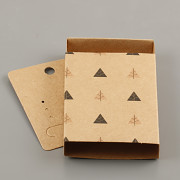 Krabička s geometrickým vzorem - skládací s kartičkou na náušnice