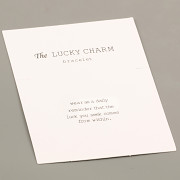 Kartička náramek 7x9cm - The Lucky Charm 