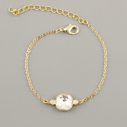 Náramek EASY pro Čtvereček 4470 Swarovski 10mm - pozlaceno