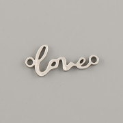 Přívěsek LOVE 17x7mm - ocel