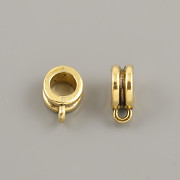 DVOJITÝ KROUŽEK S OČKEM 12x8x4mm - starozlato