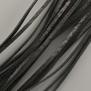 Kožený řemínek z hladké vepřovice 2mm - 90cm - černý