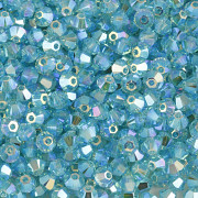 Swarovski Elements korálky XILION 5328 – Sluníčka – Light Turquoise AB2x - 3mm