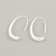 Stříbrné náušnice OVÁLNÉ 19x5,4mm - Ag925