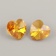 Swarovski Elements přívěsky 6202 – Srdce – Topaz AB – 18mm