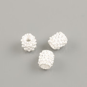 Mezičlánek VÁLEČEK PUNTÍKATÝ 6x7mm - Ag925