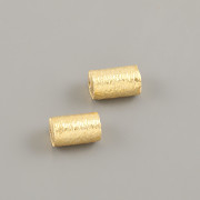 Mezičlánek VÁLEC MATOVANÝ 9x5mm - Ag925 zlacený