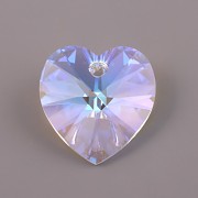 Swarovski Elements přívěsky 6228 – Srdce – Crystal Blue AB –14mm