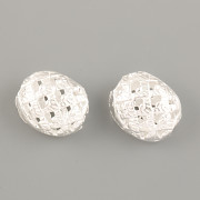 Korálek PLOCHÝ OVÁLNÝ 13x10x6mm - Ag925