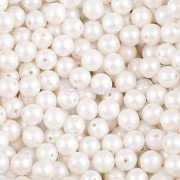 Perličky 10mm - barva bílá MAT