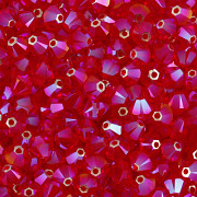 Swarovski Elements korálky XILION 5328 – Sluníčka – Light Siam Shimmer 2x - 3mm