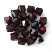 Swarovski Elements korálky XILION 5328 – Sluníčka – Garnet – 6mm