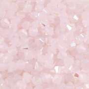 Swarovski Elements korálky 5328 – Sluníčka – Rose Water Opal Shimmer - 3mm