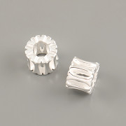 Korálek VÁLEČEK PROSEKANÝ 6x7mm - Ag925