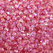 Swarovski Elements korálky XILION 5328 – Sluníčka – Rose Shimmer 2x – 4mm