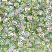Swarovski Elements korálky XILION 5328 – Sluníčka – Peridot Shimmer - 6mm
