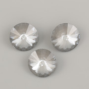 Swarovski Rivoli 1122 – Dark Grey Ignite Foiled – 12mm