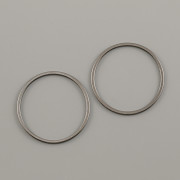 KROUŽEK nejen pro Brick Stitch 22mm - gunmetal