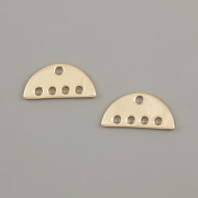 Přívěsek PŮLKULATÝ 17x9mm - pozlaceno