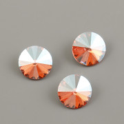 Swarovski Elements Rivoli 1122 – Rose Peach Shimmer Foiled – 8mm