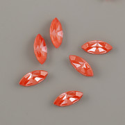 Swarovski NAVETTE 4228 – Orange Ignite Foiled - 10mm