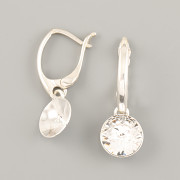 Náušnice HLADKÉ pro nalepení Šatonu Swarovski 10mm - Ag925