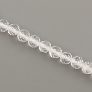 Korálky z minerálů - Křišťál broušený - 4mm