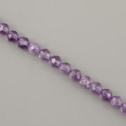 Korálky z minerálů - Ametyst broušený - 4mm