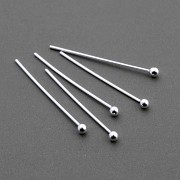Nýt s kuličkou - 40x0,6mm - Ag925
