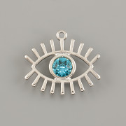 Přívěsek OKO pro 1088 Šatony Swarovski 8mm - rhodium